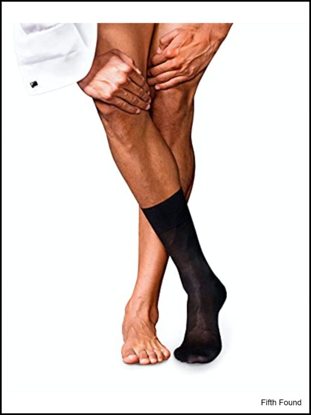 Luxury Silk Calf Dress Socks Hand-Crafted Men's Silk Socks No. 4